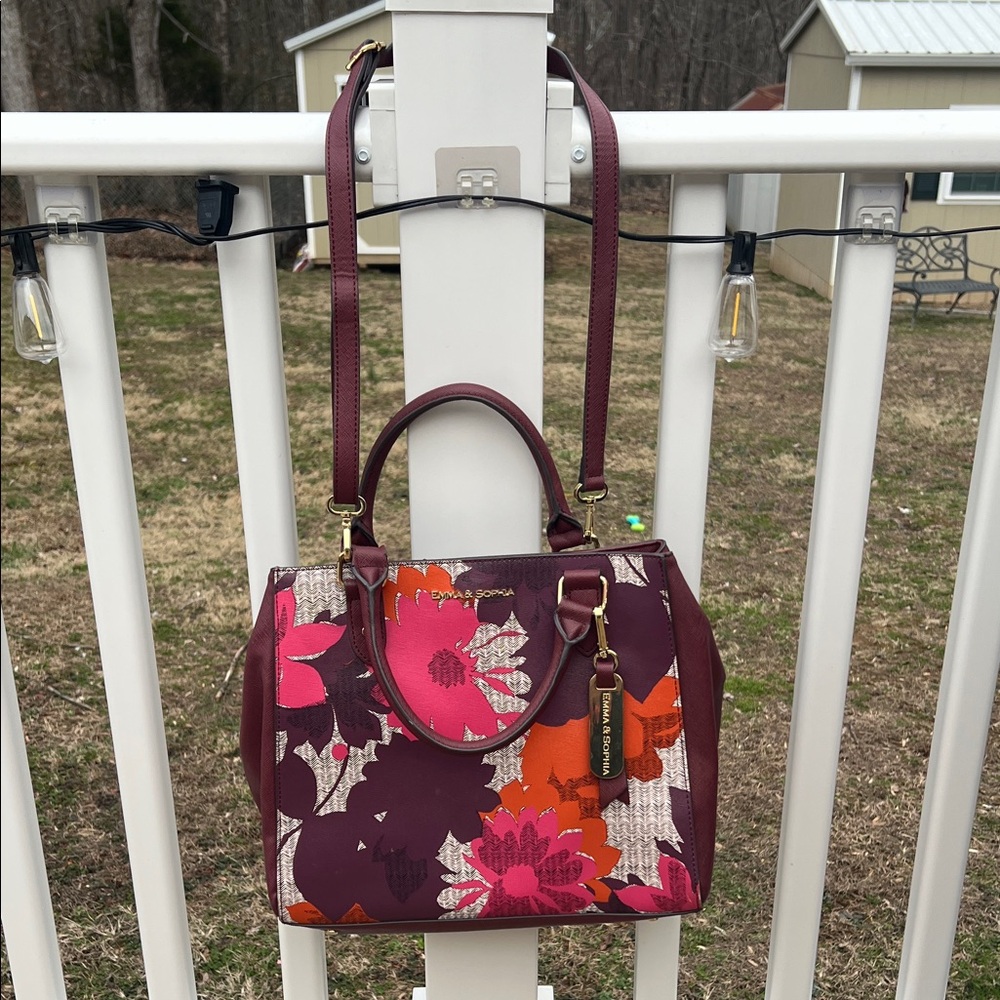 Emma & Sophia Floral Satchel Bag - Floral